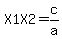 +X1X2=c%2Fa+