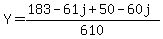 +Y+=+%28183-61j+%2B+50-60j%29%2F610+