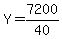 +Y+=+7200%2F40+