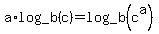 +a%2Alog_b%28c%29+=+log_b%28c%5Ea%29+