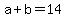+a%2Bb=14+