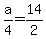 +a%2F4+=+14%2F2+