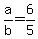 +a%2Fb+=+6%2F5+