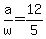 +a%2Fw+=+12%2F5+