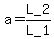 +a=L_2%2FL_1+