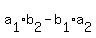 \"+a%5B1%5D%2Ab%5B2%5D+-++b%5B1%5D%2Aa%5B2%5D\"