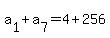 +a%5B1%5D%2Ba%5B7%5D+=4%2B256+
