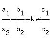 +a%5B1%5D%2Fa%5B2%5D+=+b%5B1%5D%2Fb%5B2%5D+=+k+%3C%3E+c%5B1%5D%2Fc%5B2%5D+