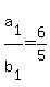 +a%5B1%5D%2Fb%5B1%5D+=+6%2F5+