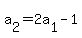 +a%5B2%5D+=+2a%5B1%5D+-+1+