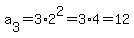 +a%5B3%5D=3%2A2%5E2=3%2A4=12