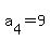 +a%5B4%5D+=+9+