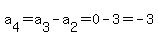 +a%5B4%5D+=+a%5B3%5D+-+a%5B2%5D+=+0+-+3+=+-3+