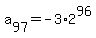 +a%5B97%5D+=+-3%2A2%5E96+