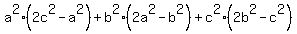 +a%5E2%282c%5E2-a%5E2%29%2Bb%5E2%282a%5E2-b%5E2%29%2Bc%5E2%282b%5E2-c%5E2%29+