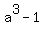+a%5E3-1+