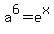 +a%5E6+=+e%5Ex+