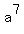 +a%5E7