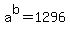 +a%5Eb+=1296+