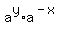 +a%5Ey%2Aa%5E%28-x%29