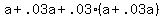 +a+%2B+.03a+%2B+.03%2A%28+a+%2B+.03a+%29+