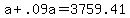+a+%2B+.09a+=+3759.41+