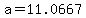+a+=+11.0667+