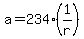 +a+=+234%2A%281%2Fr%29+