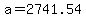 +a+=+2741.54+