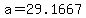 +a+=+29.1667+