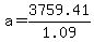 +a+=+3759.41%2F1.09+