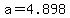 +a+=+4.898+
