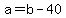 +a+=+b+-+40+