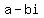 +a+-+bi+