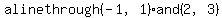 +a+line+through+%28-1%2C1%29+and+%282%2C3%29+