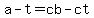+a-t+=+cb+-+ct+