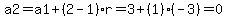 +a2=a1%2B%282-1%29r=3%2B%281%29%28-3%29=0