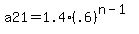 +a21+=+1.4+%28.6%29%5E%28n-1%29+