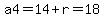 +a4=14%2Br=18