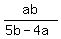 +ab%2F%285b-4a%29
