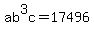 +ab%5E3c=17496+
