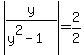 +abs%28y%2F%28y%5E2+-1%29%29++=+2%2F2