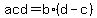 +acd+=+b%2A%28d-c%29+