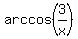 +arccos%283%2Fx%29+