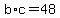 +b%2Ac+=+48+