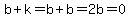 +b%2Bk=b%2Bb=2b=0
