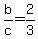 +b%2Fc+=+2%2F3+