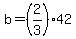 +b=%282%2F3%2942