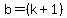 +b=+%28k%2B1%29