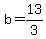 +b=++13%2F3